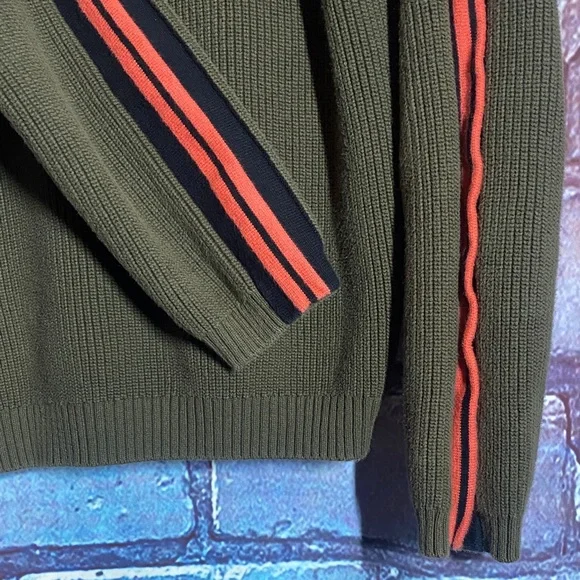 Kokun Women’s Green Knit Hoodie Medium Ribbed Pullover Sporty Athleisure - Picture 5 of 13